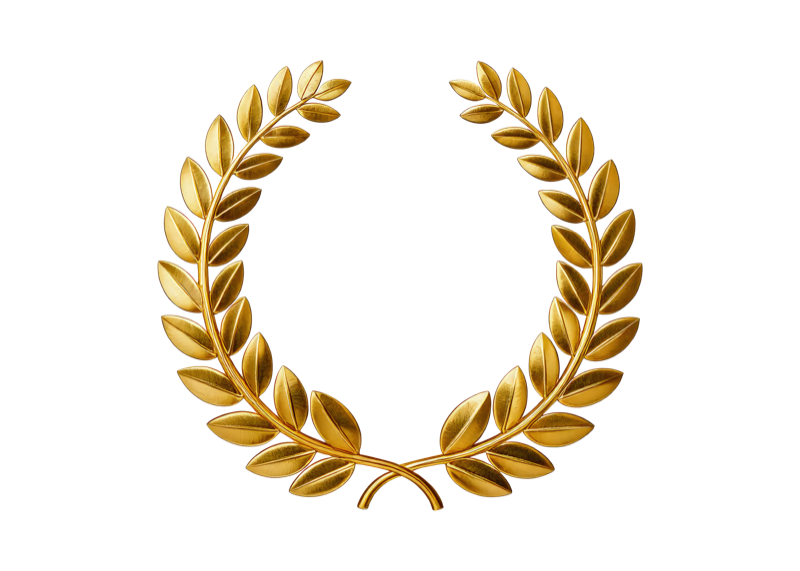Gold laurel wreath